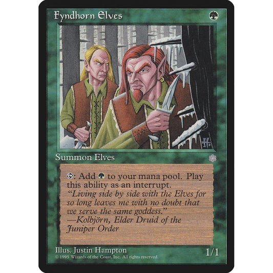 Fyndhorn Elves common 244 Magic the Gathering Ice Age