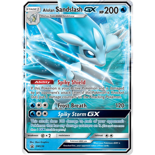 Alolan Sandslash-GX Promo SM236 Pokemon Card Game Sun & Moon Promos