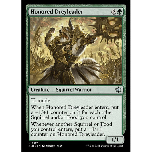 Honored Dreyleader, 178, uncommon, Magic: The Gathering, Bloomburrow