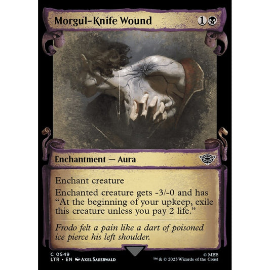 Morgul-Knife Wound, common, 549, Magic the Gathering, The Lord of the Rings: Tales of Middle-earth