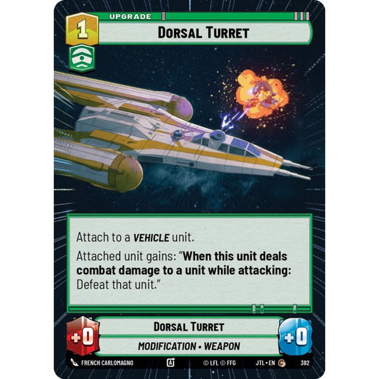 Dorsal Turret, C, JTL 382) Hyperspace, Star Wars Unlimited