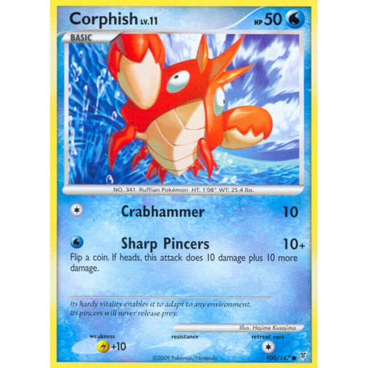 Corphish Common 100/147 Pokemon Card Game Supreme Victors