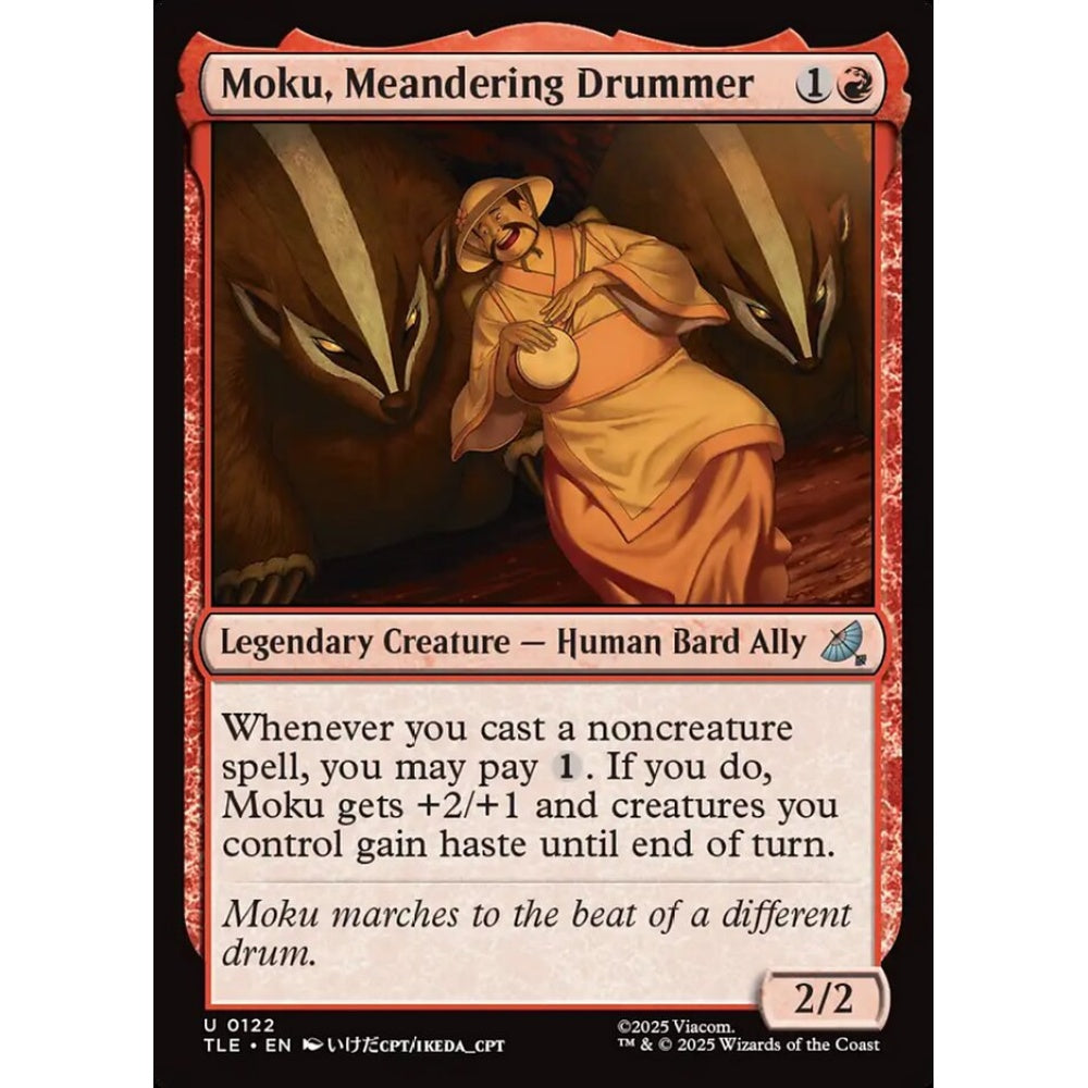 Moku, Meandering Drummer uncommon 122 Magic the Gathering Avatar: The Last Airbender Eternal