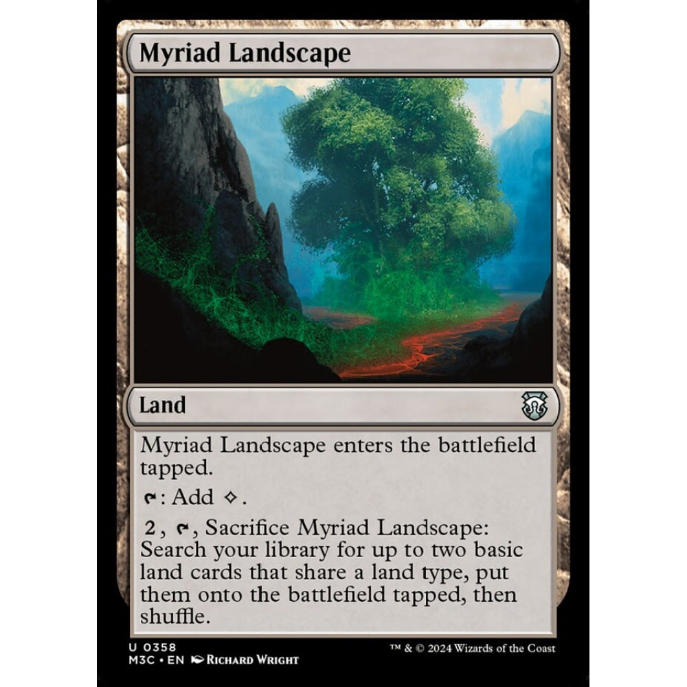 Myriad Landscape, 358, uncommon, Magic: The Gathering, Modern Horizons 3