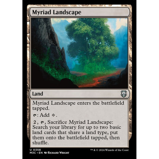 Myriad Landscape, 358, uncommon, Magic: The Gathering, Modern Horizons 3