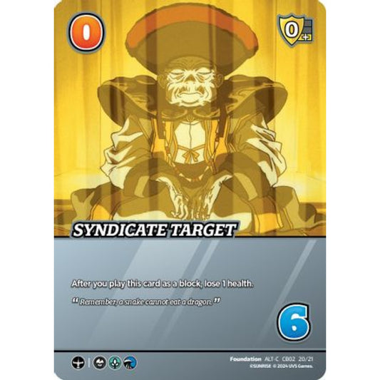 Syndicate Target, 20/21, C-ALT, UniVersus, Cowboy Bebop & Trigun Stampede