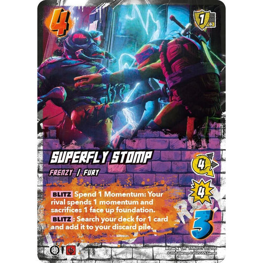 Superfly Stomp 91/186 TMNT01 Universus Teenage Mutant Ninja Turtles Attack UR