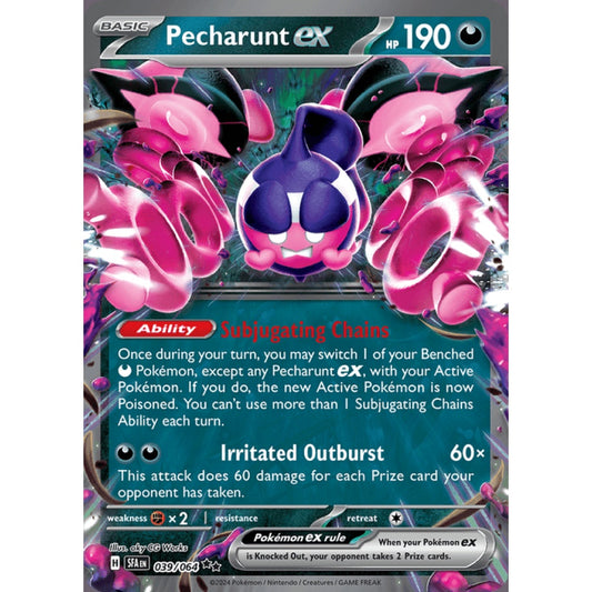 Pecharunt ex Double Rare 039/064 Pokemon Card Game Shrouded Fable
