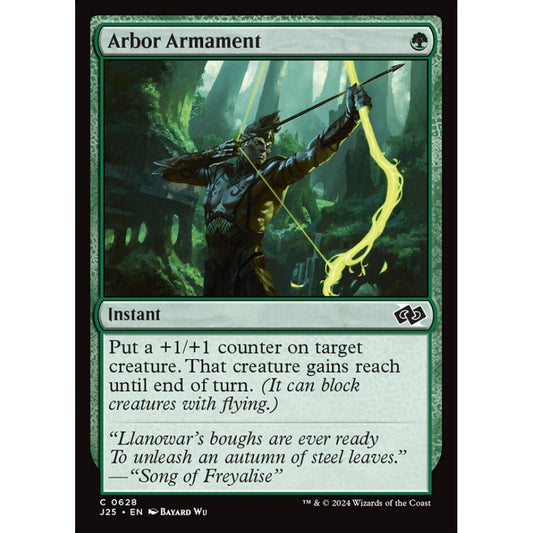 Arbor Armament, 628, common, Magic: The Gathering, Foundations Jumpstart