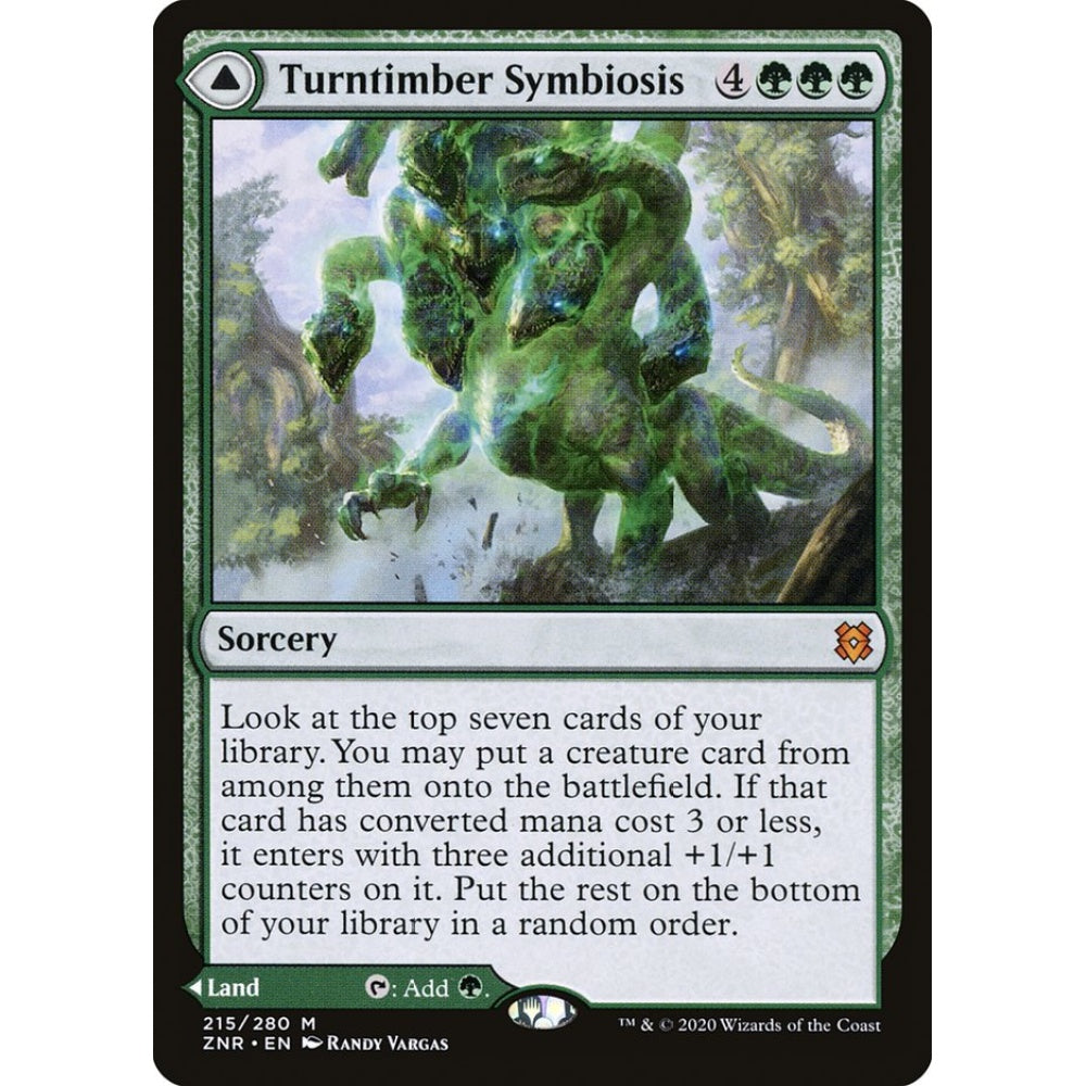 Turntimber Symbiosis // Turntimber, Serpentine Wood mythic 215 Magic the Gathering Zendikar Rising