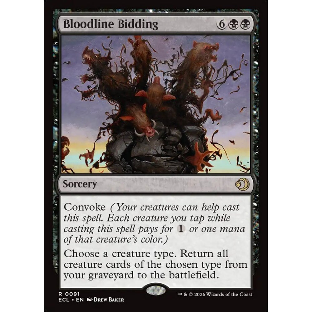 Bloodline Bidding rare 91 Magic the Gathering Lorwyn Eclipsed