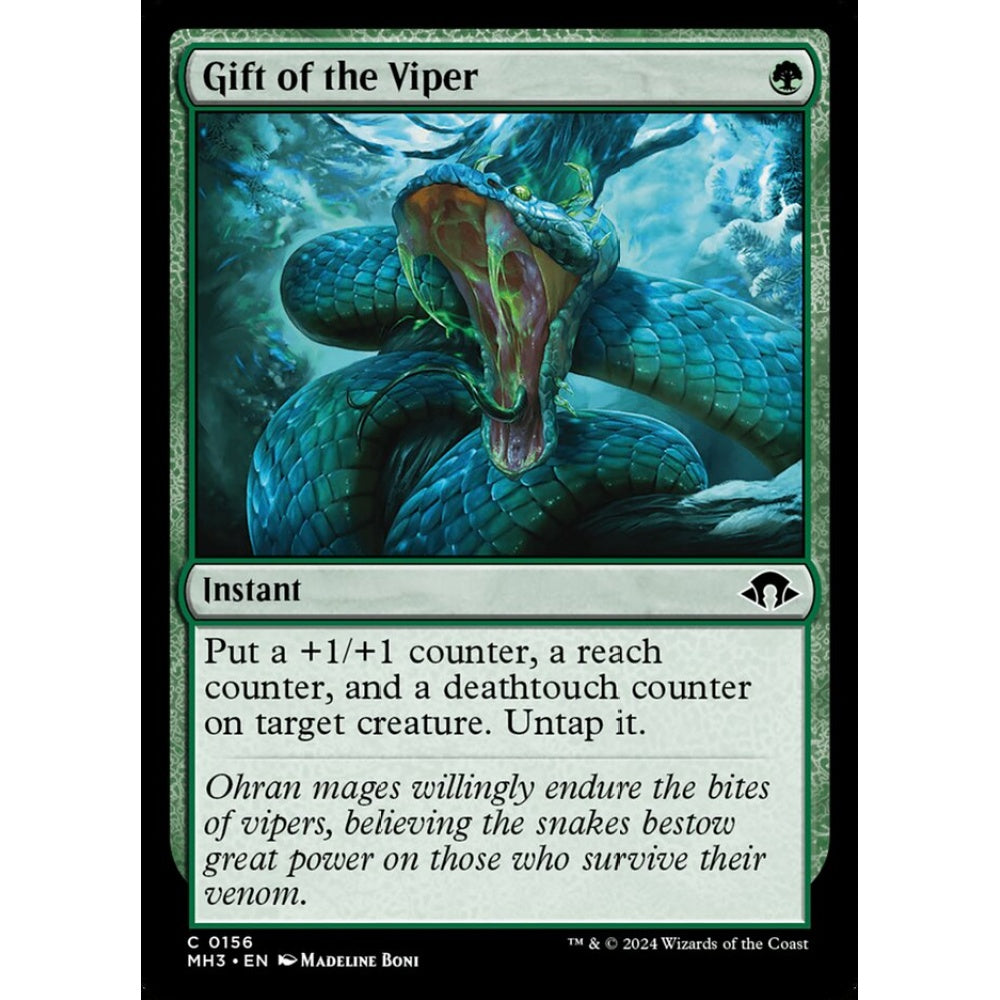 Gift of the Viper, 156, common, Magic: The Gathering, Modern Horizons 3