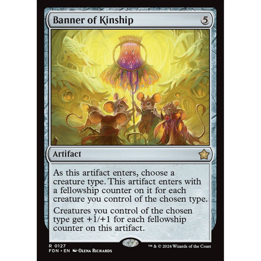 Banner of Kinship, 127, rare, Magic: The Gathering, Foundations