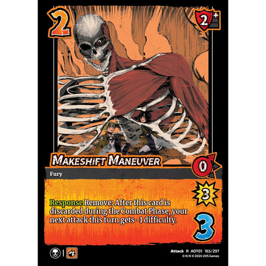Makeshift Maneuver, 165/297, R, UniVersus, Attack on Titan: Battle for Humanity