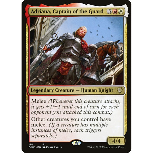 Adriana, Captain of the Guard, rare, 114, Magic the Gathering, Phyrexia: All Will Be One Commander
