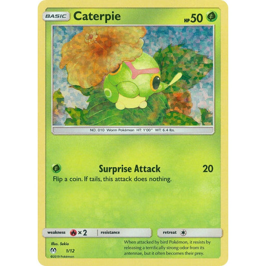 Caterpie Fixed 1/12 Pokemon Card Game McDonald's Collection 2019