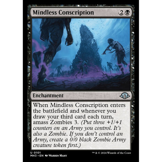 Mindless Conscription, 101, uncommon, Magic: The Gathering, Modern Horizons 3