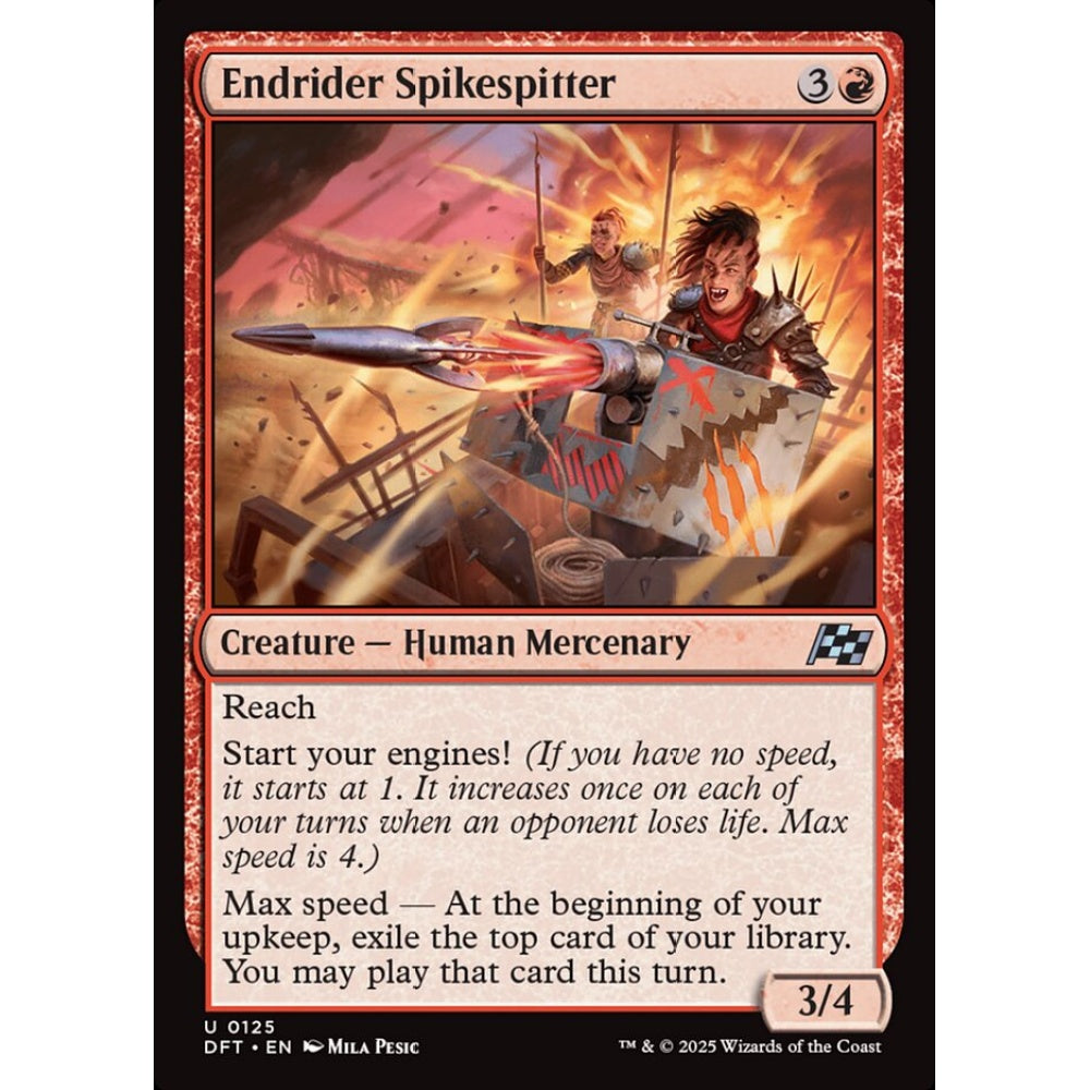 Endrider Spikespitter, 125, uncommon, Magic: The Gathering, Aetherdrift