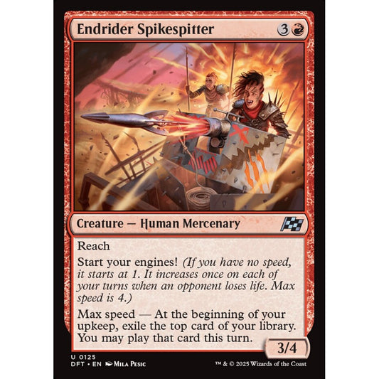 Endrider Spikespitter, 125, uncommon, Magic: The Gathering, Aetherdrift