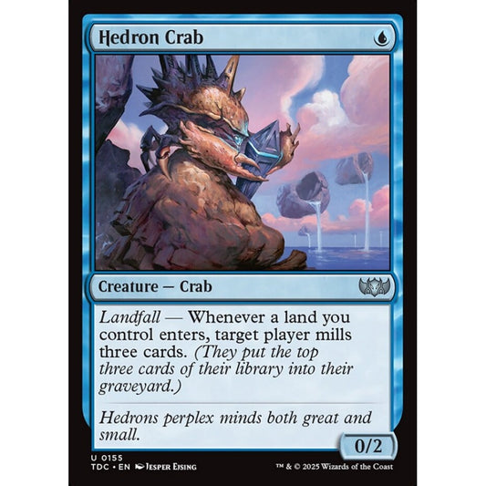 Hedron Crab uncommon 155 Magic the Gathering Tarkir: Dragonstorm Commander