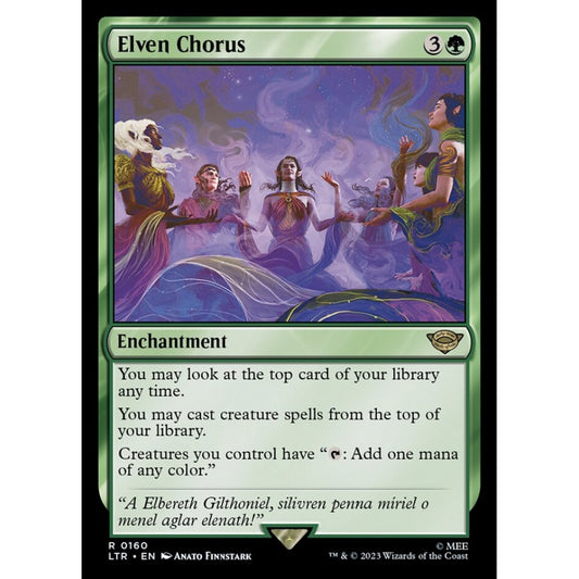 Elven Chorus, rare, 160, Magic the Gathering, The Lord of the Rings: Tales of Middle-earth