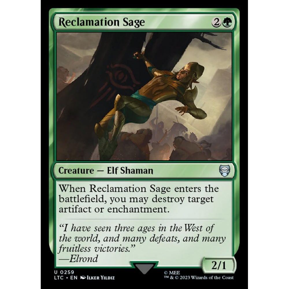 Reclamation Sage, uncommon, 259, Magic the Gathering, Tales of Middle-earth Commander