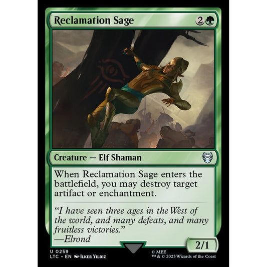 Reclamation Sage, uncommon, 259, Magic the Gathering, Tales of Middle-earth Commander