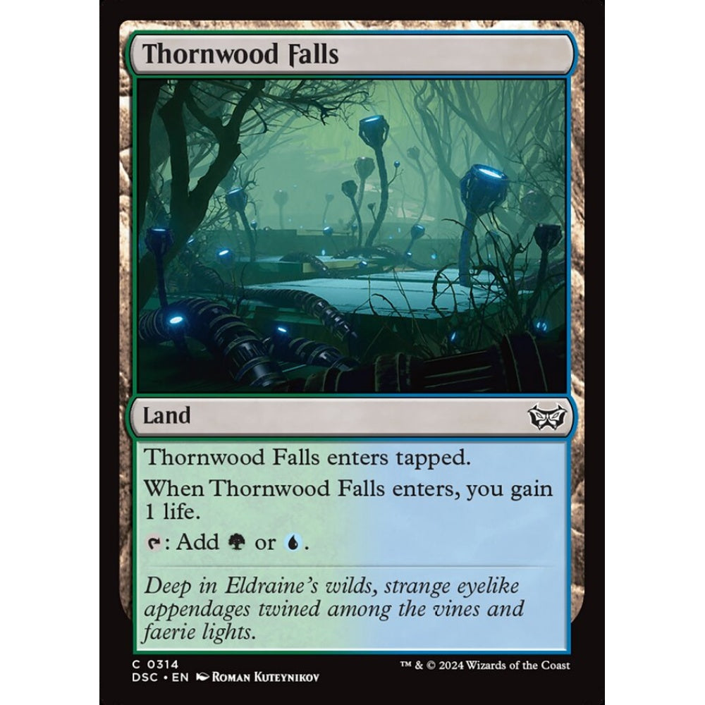 Thornwood Falls, 314, common, Magic: The Gathering, Duskmourn: House of Horror
