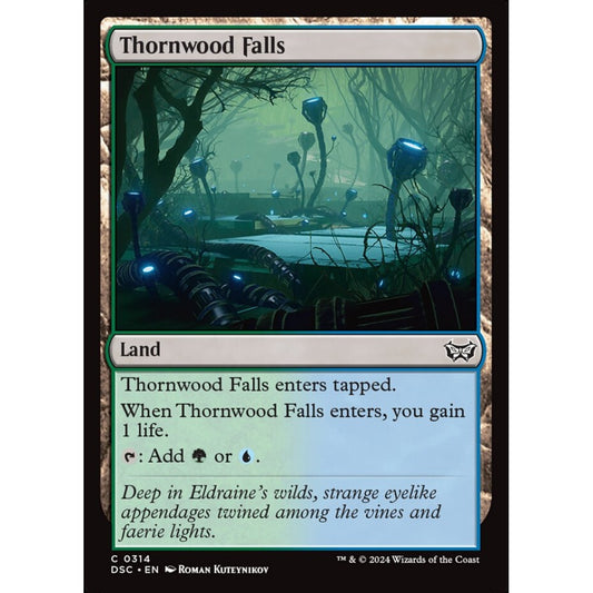 Thornwood Falls, 314, common, Magic: The Gathering, Duskmourn: House of Horror