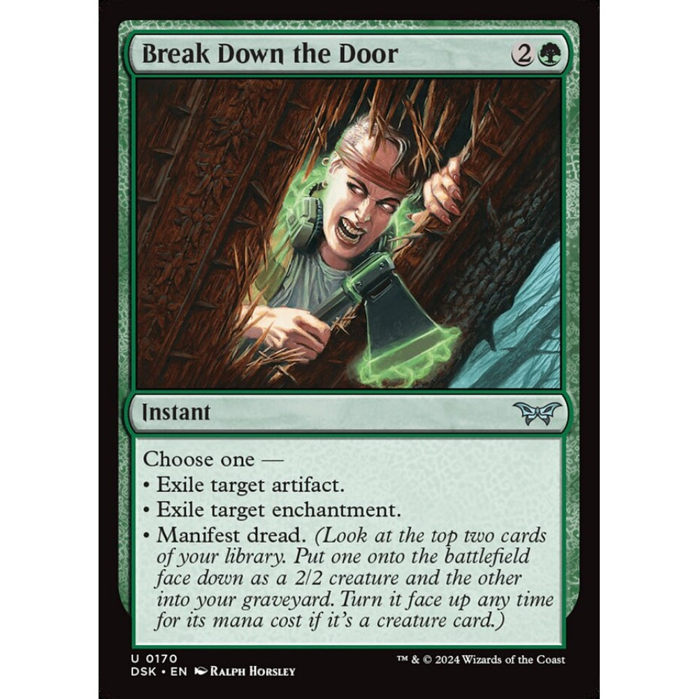 Break Down the Door, 170, uncommon, Magic: The Gathering, Duskmourn: House of Horror