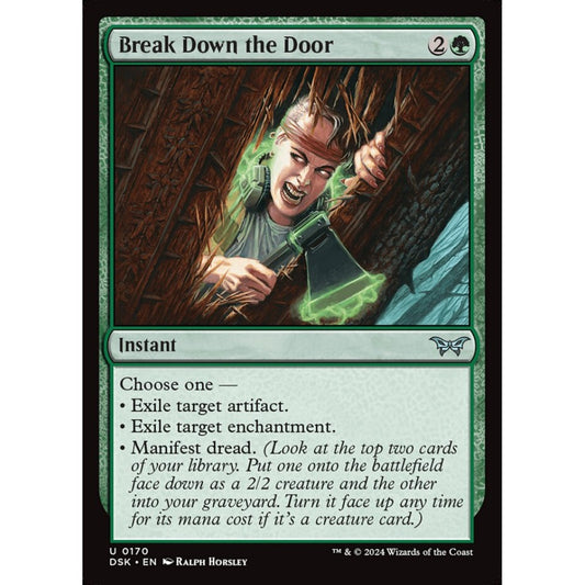Break Down the Door, 170, uncommon, Magic: The Gathering, Duskmourn: House of Horror