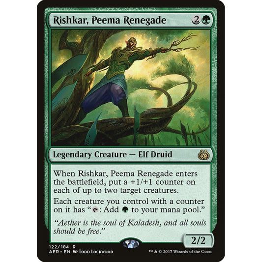 Rishkar, Peema Renegade rare 122 Magic the Gathering Aether Revolt
