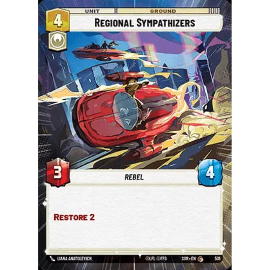 Regional Sympathizers, 501, C, Star Wars Unlimited, Sparks Of Rebellion