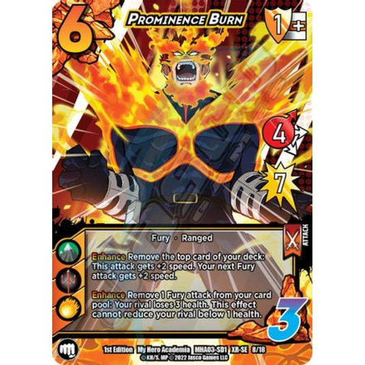 Prominence Burn, 8/18, XR-SE, UniVersus, MHA03 Heroes Clash