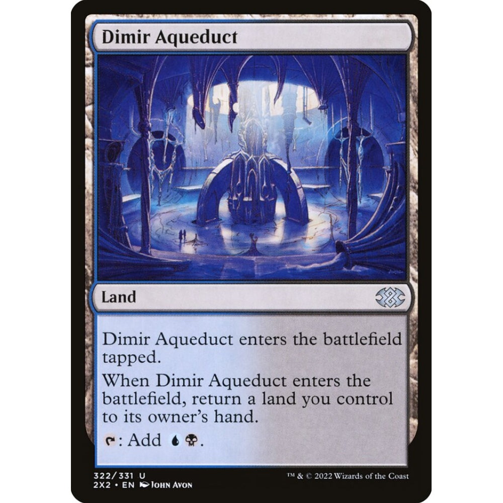 Dimir Aqueduct uncommon 322 Magic the Gathering Double Masters 2022