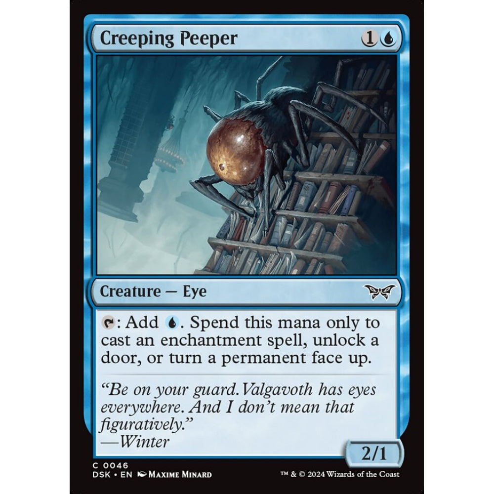 Creeping Peeper, 46, common, Magic: The Gathering, Duskmourn: House of Horror