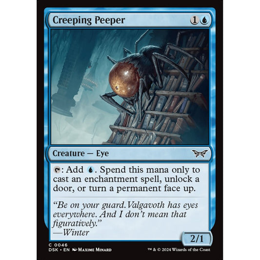 Creeping Peeper, 46, common, Magic: The Gathering, Duskmourn: House of Horror