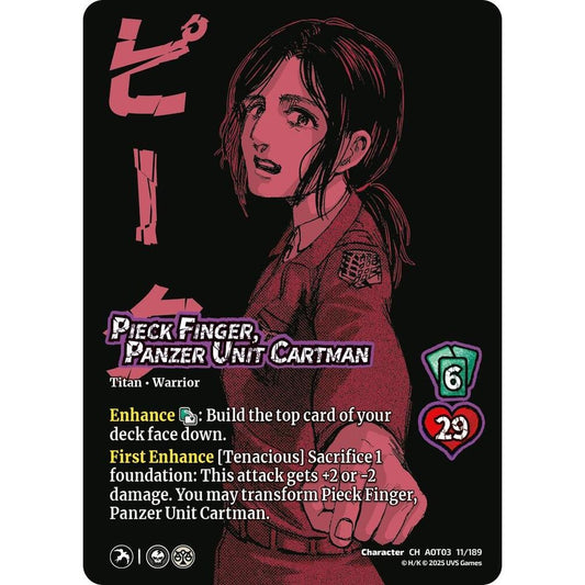 Pieck Finger, Panzer Unit Cartman // Cart Titan, Finale 11/189 AOT03 Universus Attack on Titan: Apocalypse Character CH