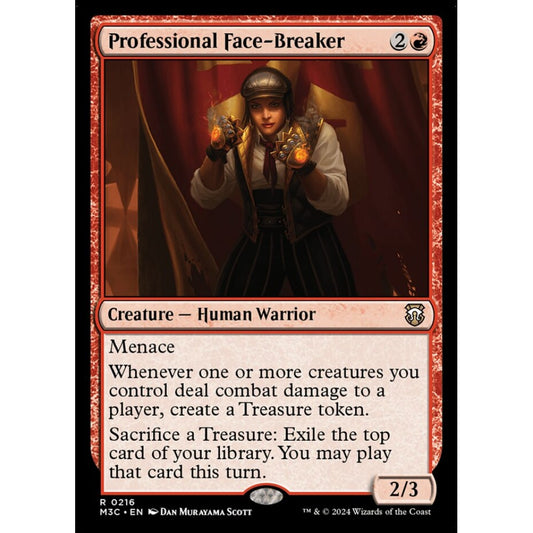 Professional Face-Breaker, 216, rare, Magic: The Gathering, Modern Horizons 3