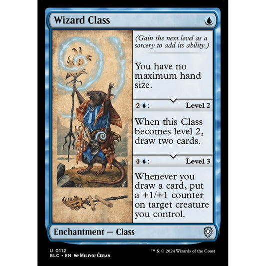 Wizard Class, 112, uncommon, Magic: The Gathering, Bloomburrow