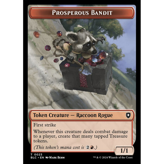 Prosperous Bandit, 23, common, Magic: The Gathering, Bloomburrow