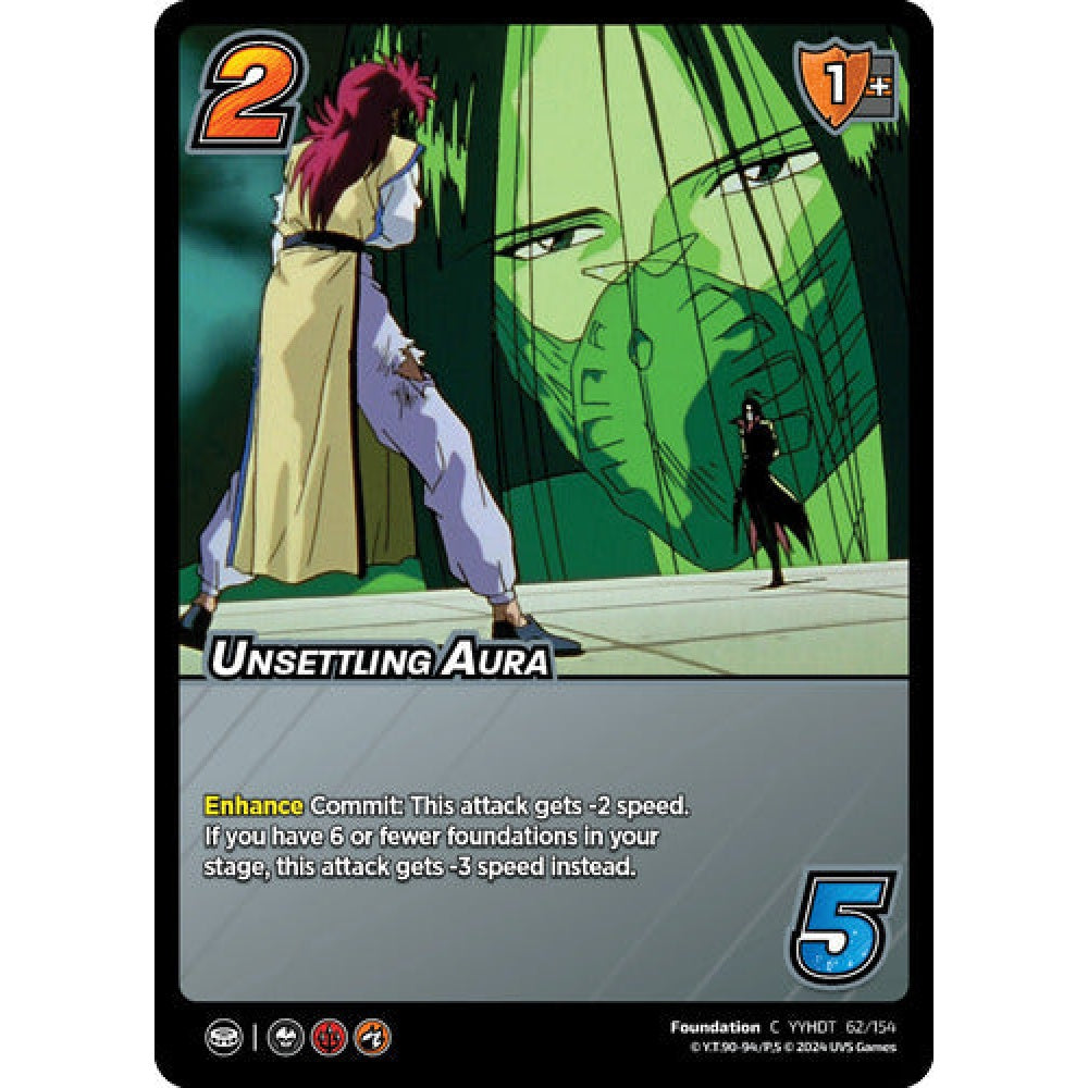 Unsettling Aura, 62/154, C, UniVersus, Yu Yu Hakusho: Dark Tournament