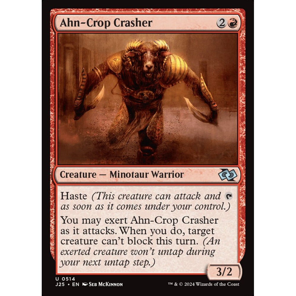 Ahn-Crop Crasher, 514, uncommon, Magic: The Gathering, Foundations Jumpstart