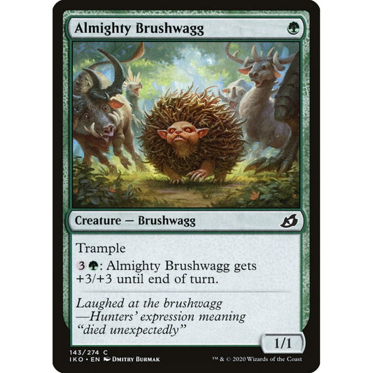 Almighty Brushwagg common 143 Magic the Gathering Ikoria: Lair of Behemoths