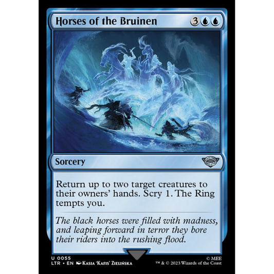 Horses of the Bruinen, uncommon, 55, Magic the Gathering, The Lord of the Rings: Tales of Middle-earth
