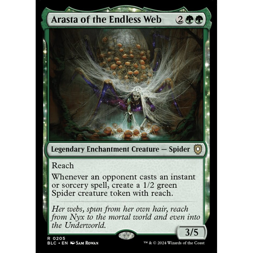 Arasta of the Endless Web, 205, rare, Magic: The Gathering, Bloomburrow