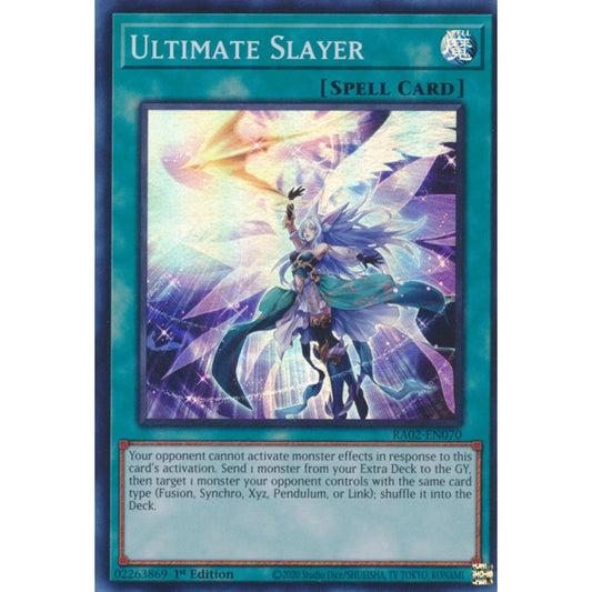 Ultimate Slayer RA02-EN070 QCR Quarter Century Secret Rare Yu-Gi-Oh 25th Anniversary Rarity Collection II in Art