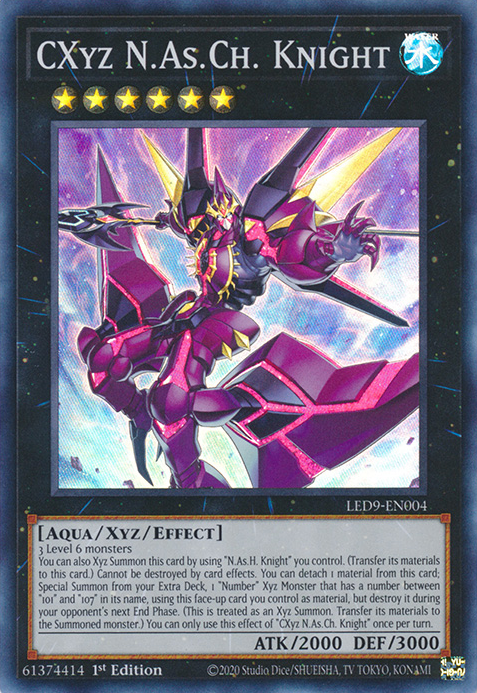 CXyz N.As.Ch. Knight JUSH-EN060 Rare Rare Yu-Gi-Oh Justice Hunters in Art