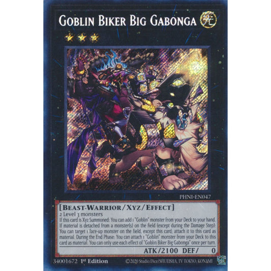 Goblin Biker Big Gabonga MP25-EN002 Starlight Starlight Rare Yu-Gi-Oh 2025 Mega-Pack Tin in Art