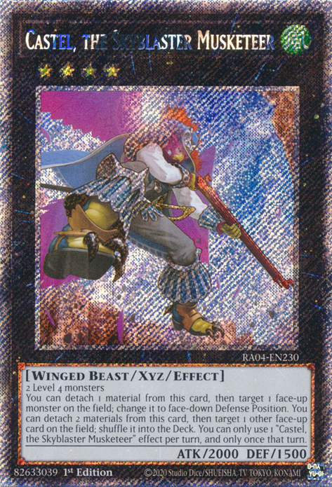 Castel, the Skyblaster Musketeer DUDE-EN018 Ultra Ultra Rare Yu-Gi-Oh Duel Devastator in Art